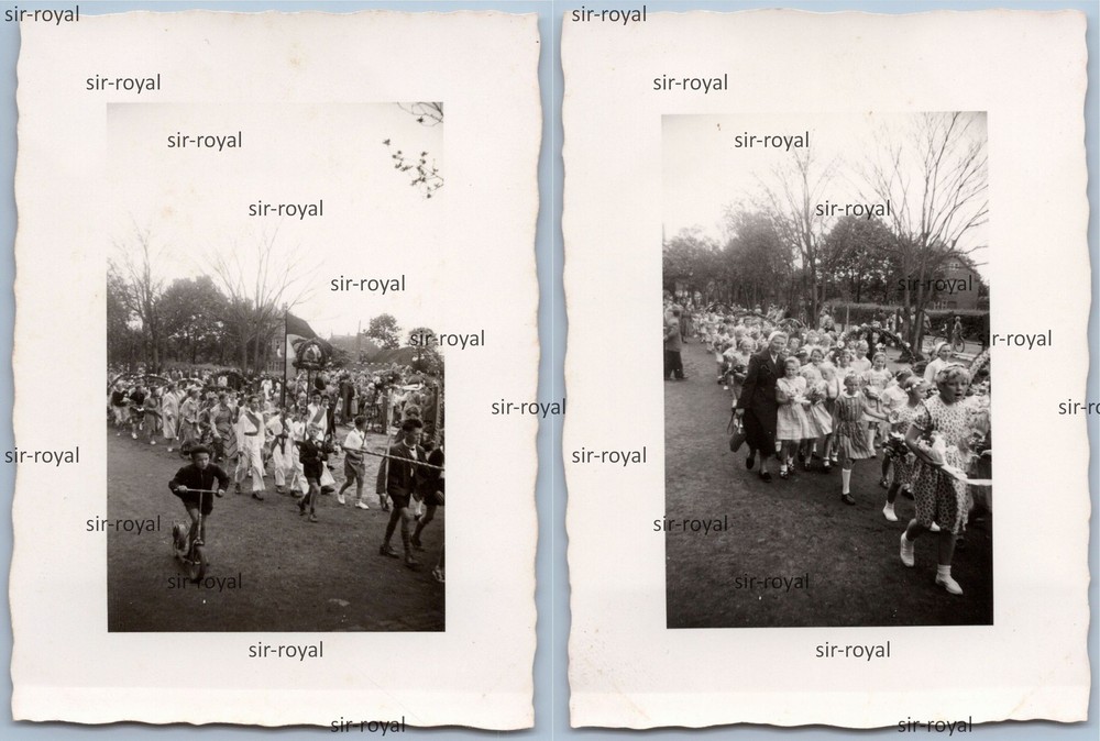 2x Tönning 1950s – Pageant Harvest Festival – Photo 6x8cm