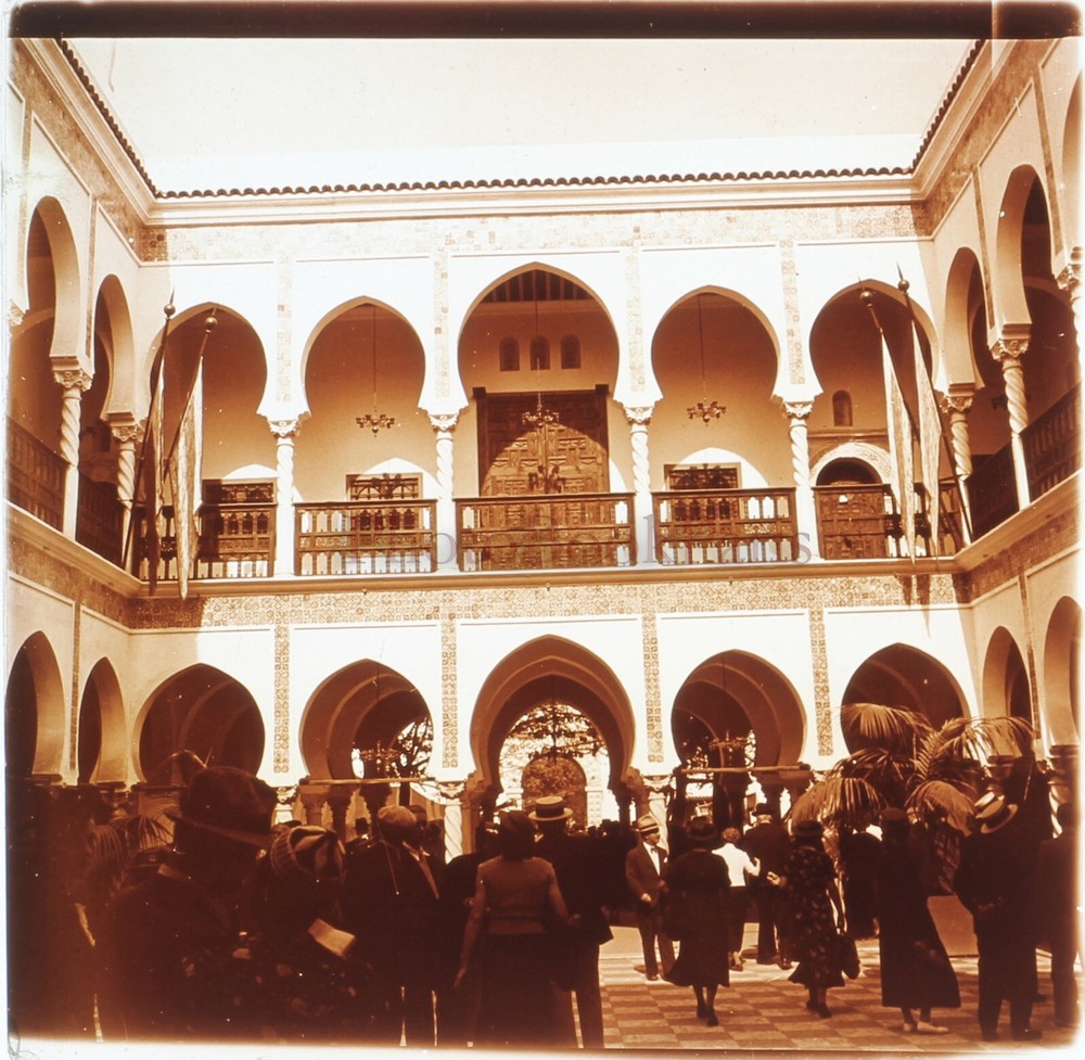 France Paris 1937 Universal Exhibition Algeria Interior Photo Stereo Plate