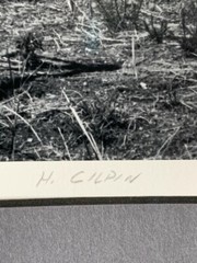 Henry Gilpin signed 10 x 14 inch Art Photograph of Cemetery