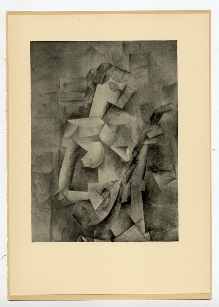 Picasso Woman with Mandolin 1913 Camera Work Special Number MDCCCCXIII Halftone