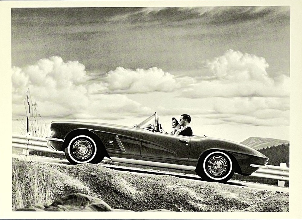 1962 Chevrolet Corvette C1 Fotofolio Art Photo Print Card 4.25”x6” Sports Car