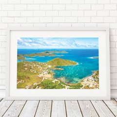 St John Beaches, US Virgin Islands, Coral Bay Aerial View Photograph Caribbean