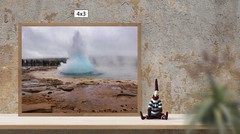Exploding Iceland Geyser, High Resolution Image, Many Formats, TV Art