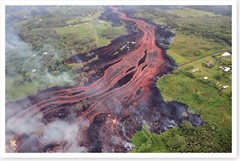 Channelized Lava Flow Fissure 16-20 Kilauea Volcano 2018 Silver Halide Photo
