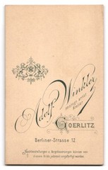 Photograph Adolf Winkler, Görlitz, Berliner Straße 12, portrait of a lady with