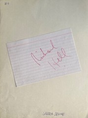 Laura Levine Richard Hell w/ Skull New York 1982 SIGNED Punk Rock