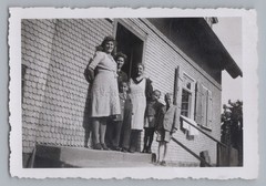 Dobel LK Calw 1944 – Family in Front of Residence – Old Photo 1940s