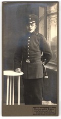 Photography bazaar, Wroclaw, old Taschenstr. 20, Soldier Rgt. 177 in uniform m. S