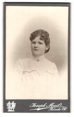 Photograph Joseph Maile, Frets I.W., beautiful young woman in white embroidered