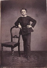 Early Photo on Cardboard – Boy Portrait – Dated 1861
