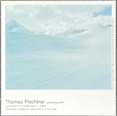 Thomas Flechtner (b. 1961) Art Show Announcement Card 2003 Boesky Gallery NYC