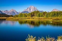 Mount Moran at Oxbow Bend in Grand Teton NP Wyoming Photo Print (Unframed)