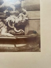 Vienna 1897 Hofburg – Michaelerplatz – Brunnen «Die Macht zur See» Albumen