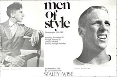 Bruce Weber Art Announcement Card 1983 – Men Of Style – Stayley Wise Photography