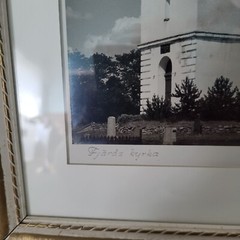 Fjaras Church Kyrkby Sweden Framed 1948 Original Photograph art work signed rare