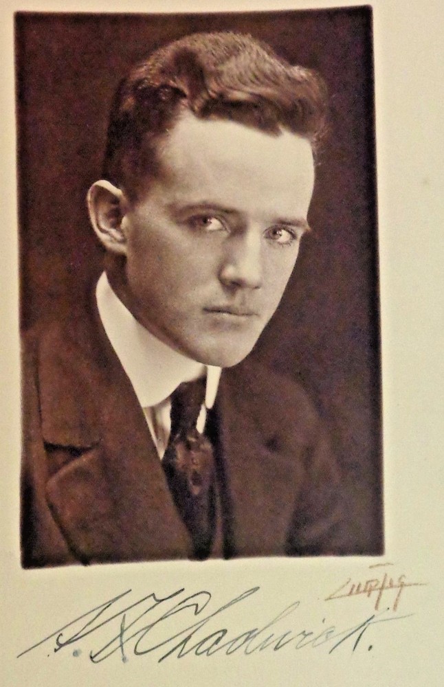 H.A. CHADWICK Signed EDWARD CURTIS PHOTO Owner Editor Seattle Argus News Paper