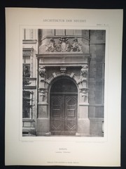 Large Phototype 1889. Gdansk. Country House, Driveway Gate. Neugarten 23/24. Herma