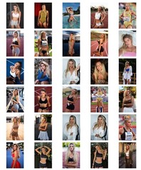 50 x PHOTOS – ALICA SCHMIDT (ATHLETE & MODEL) – GLOSSY FINISH – 15X10CM – NEW