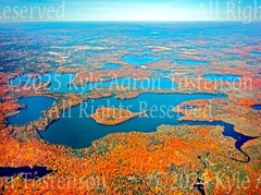 Cranberry Lake Vilas/Oneida County Eagle River Wisc Aerial Photo. Frame Optional