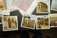 Photo Negative Bundle View Italy Segesta Temple Sicily Lot Color Picture Old