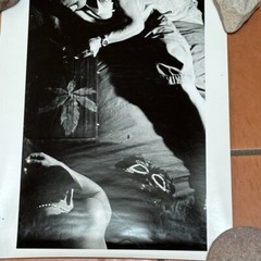 Photograph Print Janine Gordon Signed » B/W Brooklyn Gang Mask Poetic Fine Art