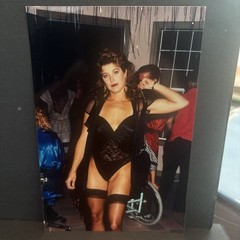 Lingerie Party Photo Hot Brunette Posing For Artist Risqué Erotica #4