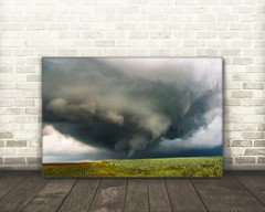 Tornado photography wall art photo storm cloud picture Iowa landscape print