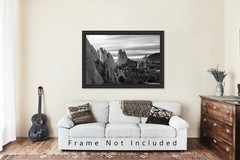 Rocky Mountain Photography Print – Garden of the Gods Colorado Black and White