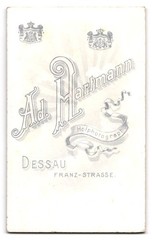 Photograph Ad. Hartmann, Dessau, Franz Street, portrait of a lady