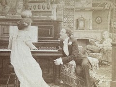 -scene genre piano lesson___group of figures__! The Life Of Married 1901 Photo