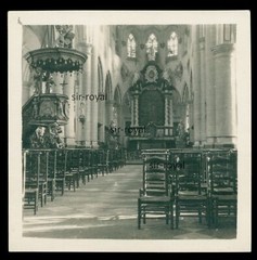 Belgium 1918 – Church in illegible place name – 1910s – Photo 6x6cm