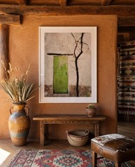 Adobe Green Door, Tucson Arizona Southwest Wall Art Photography