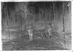 Vintage Black And White Photo Glass Plate Negative 6X9 Cm Men Hunting France