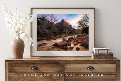 The Watchman in Zion National Park Photo Print | Utah Wall Art | Nature Decor