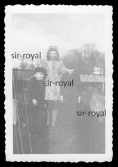Kulmsee in Pomerania 1944 – Mother with Sons – Chelmza Poland 1940s – Photo 6x9cm