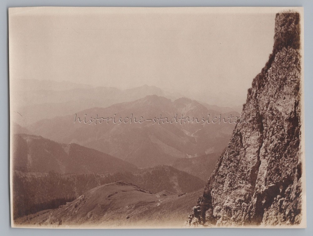 View from the Rotwand near Bayrischzell 1921 – Old Photo 1920s