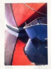 John Peer Signed Nautical Art Photograph Boat Boating Marine