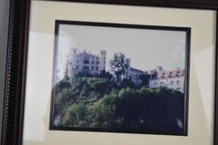 European Castle Landscape Framed Color Photo Print Matted Wall Art Ready to Hang