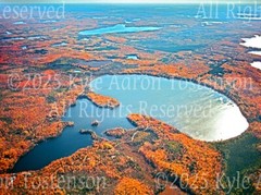 Harris Lake, Vilas Co, Presque Isle/Winchester Wisc Aerial Photo. Frame Optional