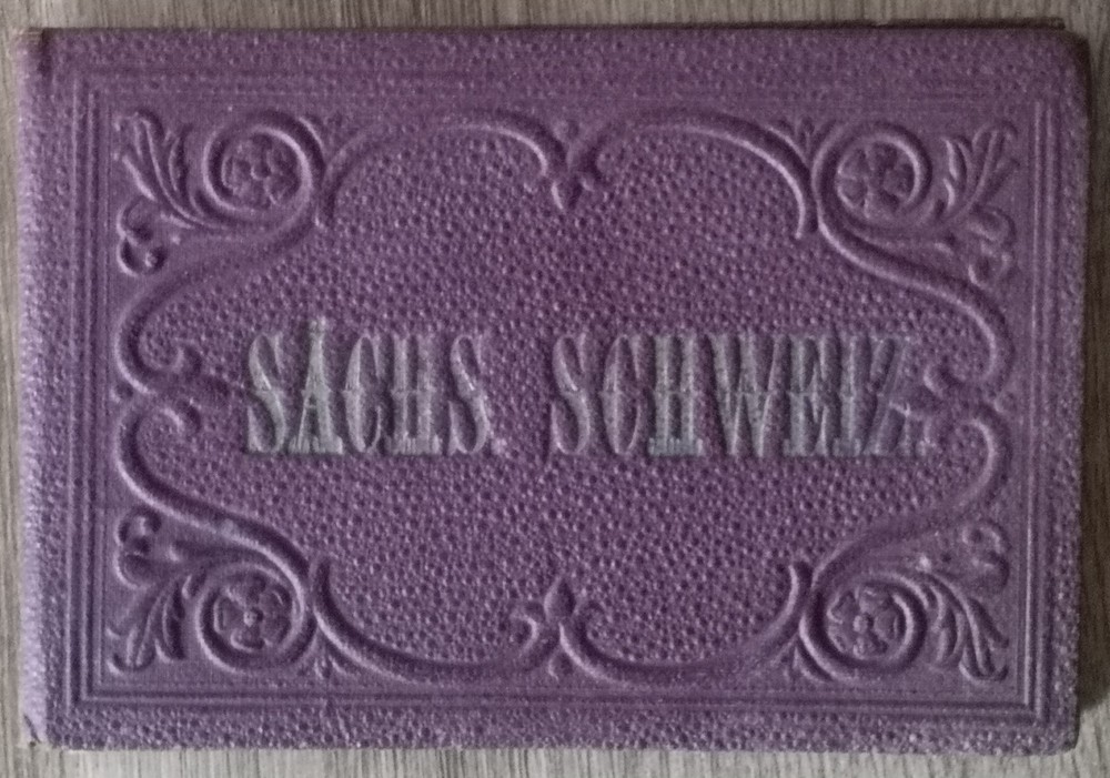 Leporello 12 Drawings Graphics Saxon Switzerland Circa 1870