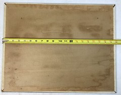Vintage Scenic Mountain Lake Picture On Wooden Backing