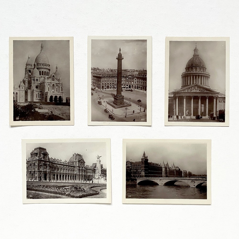 1920s Yvon Silver Print Photos of Paris Landmarks • Post-WWI France Photographs