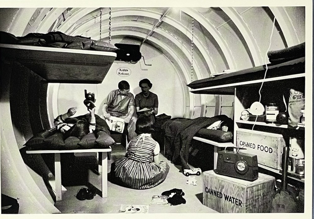 Radiation Shelter, Garden City Long Island 1954 Art Print Card – Walter Sanders