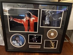 Michael Jackson The King Of Pop Framed Art Photo/CD Collection Framed 32×27