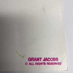 Jimi Hendrix Live Concert Photo 1967 11 x 14” Grant Jacobs Black White Stamped