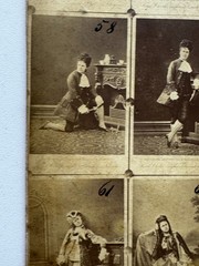 Rare Unusual Photo Cabinet Card Catalog Clara Ziegler 1880s Raschkow Germany