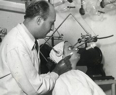 Larger Size Vintage fine art Photograph, freckle removal in hospital, unusual 19