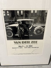 Signed James Van Der Zee Exhibition Poster Photo Print Famous 1932 Photograph