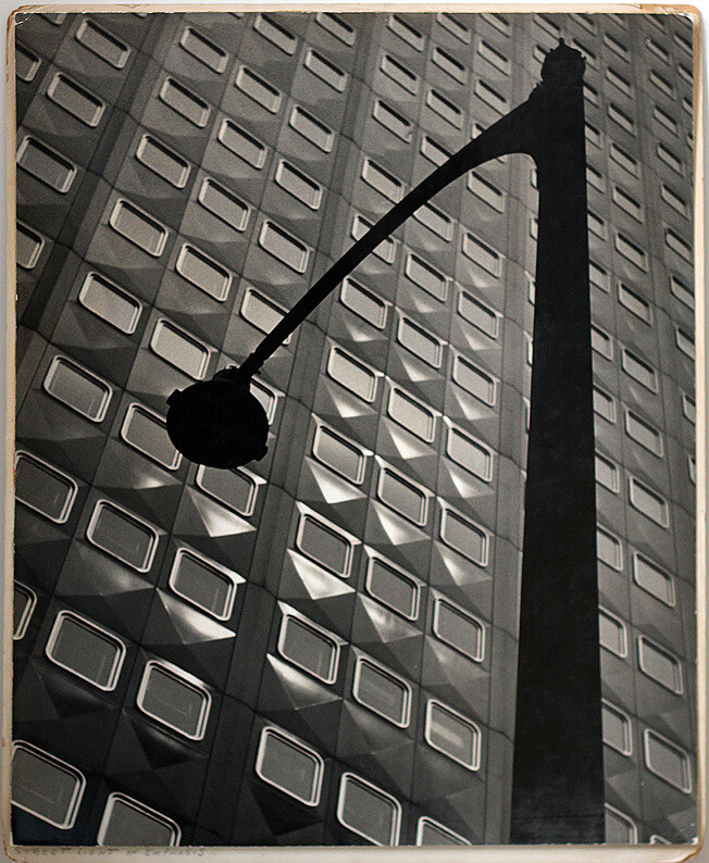 SUPERB oversized 1950s street light in emphasis, by Earle A. Brown