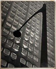 SUPERB oversized 1950s street light in emphasis, by Earle A. Brown